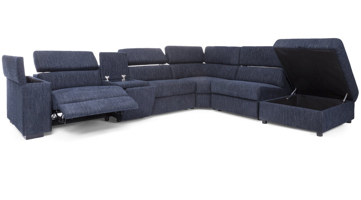 Adah Recliner Sectional With Storage - Customizable