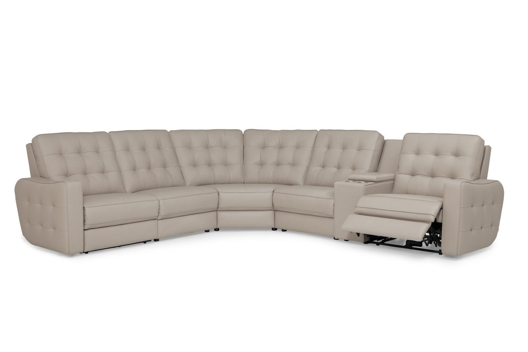 Astoria 6-Piece Power Reclining Sectional with Headrest and Lumber