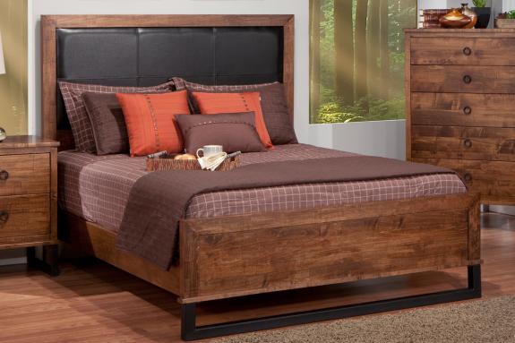 Cumberland Bed w/Upholstered Headboard w/low Footboard