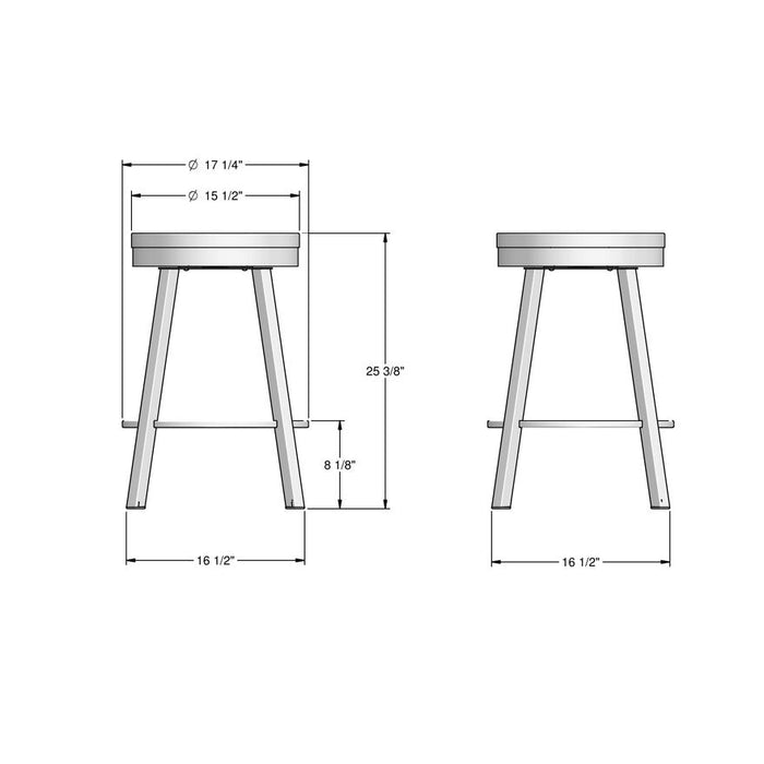 Conner Stool w Wood seat
