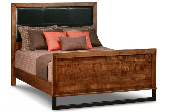 Cumberland Bed w/Upholstered Headboard w/high Footboard