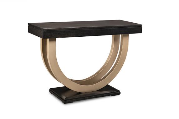 Contempo 46” Sofa Table w/Metal Curves