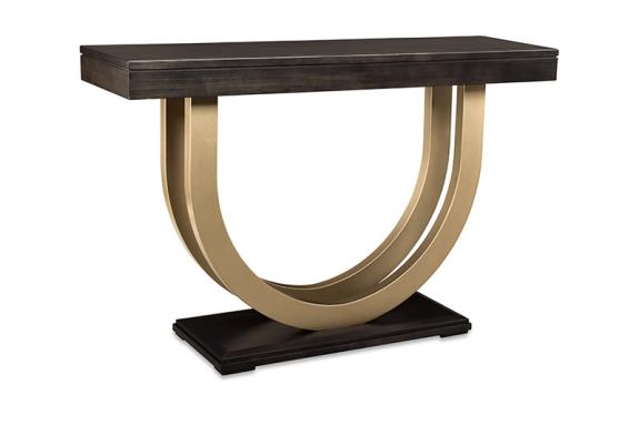 Contempo 54” Sofa Table w/Metal Curves