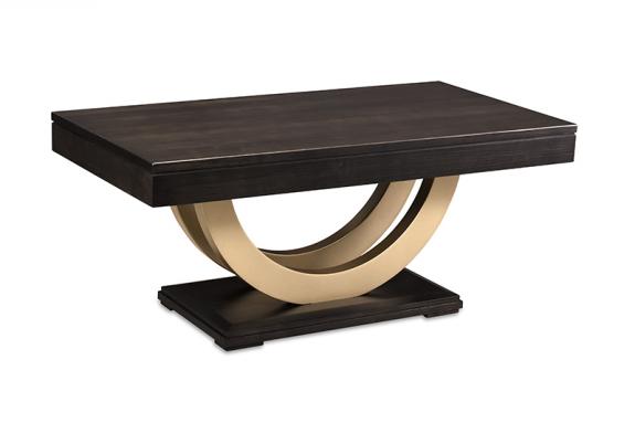 Contempo Coffee Table w/Metal Curves