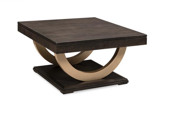 Contempo Coffee Table w/Metal Curves