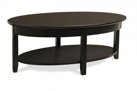 Demilune Elliptical Oval Coffee Table