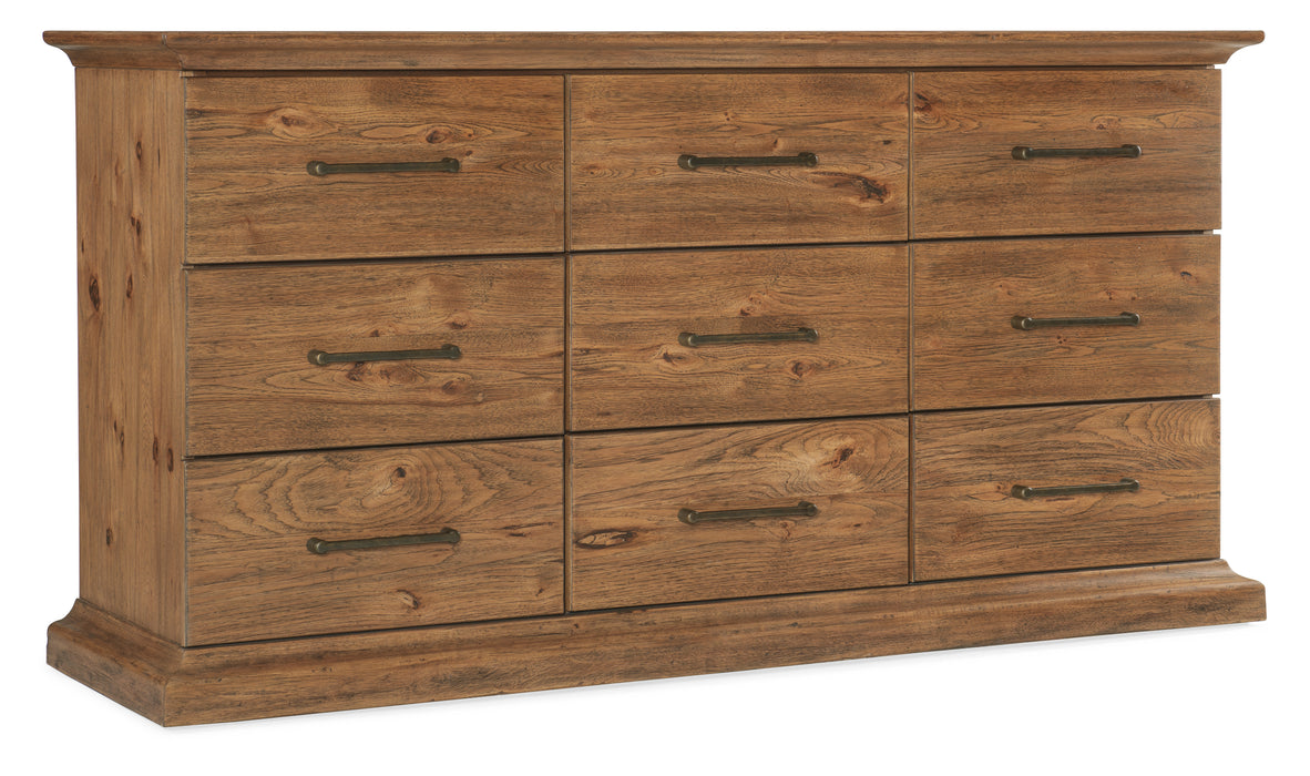 Big Sky Nine Drawer Dresser