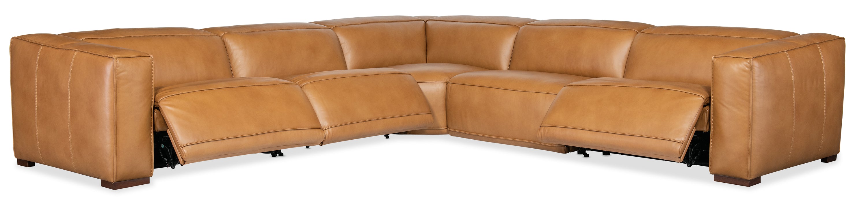 Fresco 5 Seat Sectional 4-Power Recline & Power Headrest