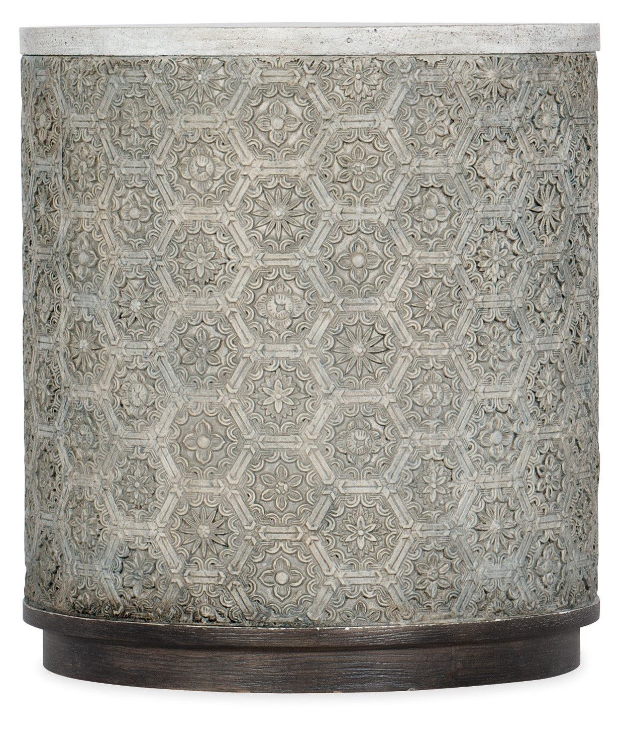 Melange Greystone Round End Table