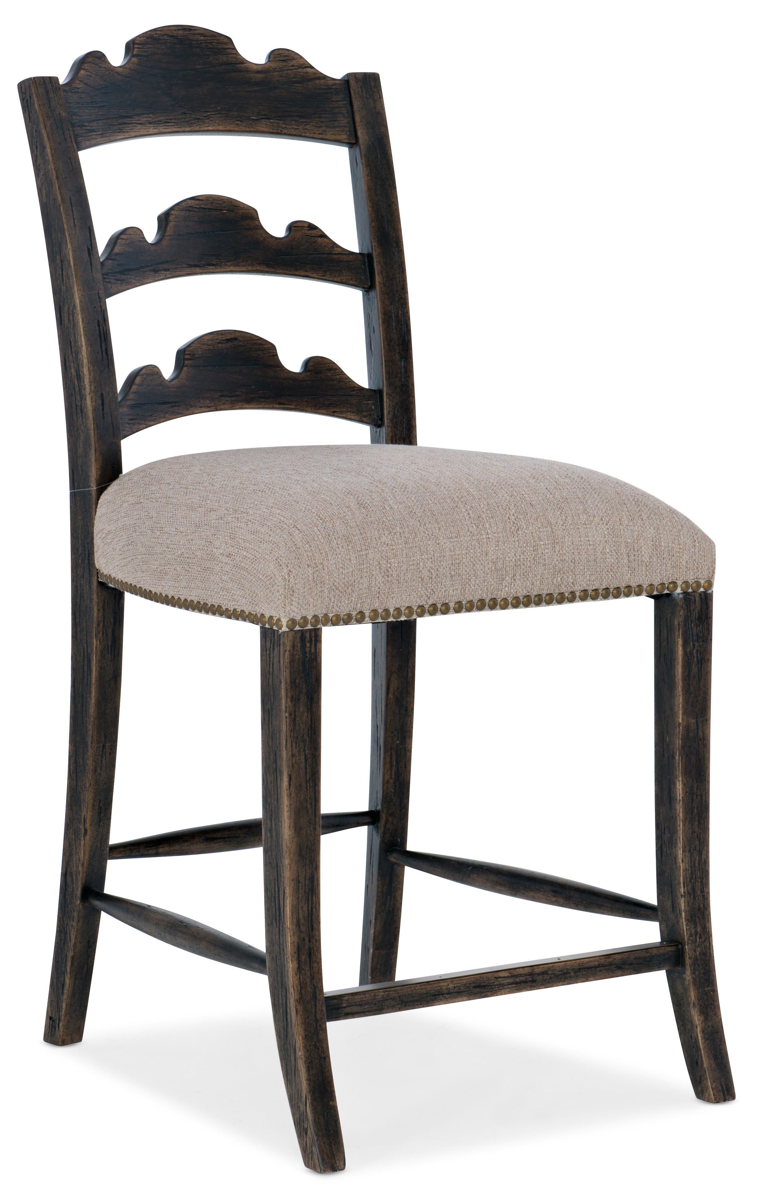 La Grange Twin Sisters Ladderback Counter Stool