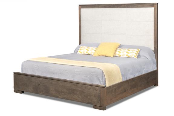 Kenova King Bed with Fabric Headboard