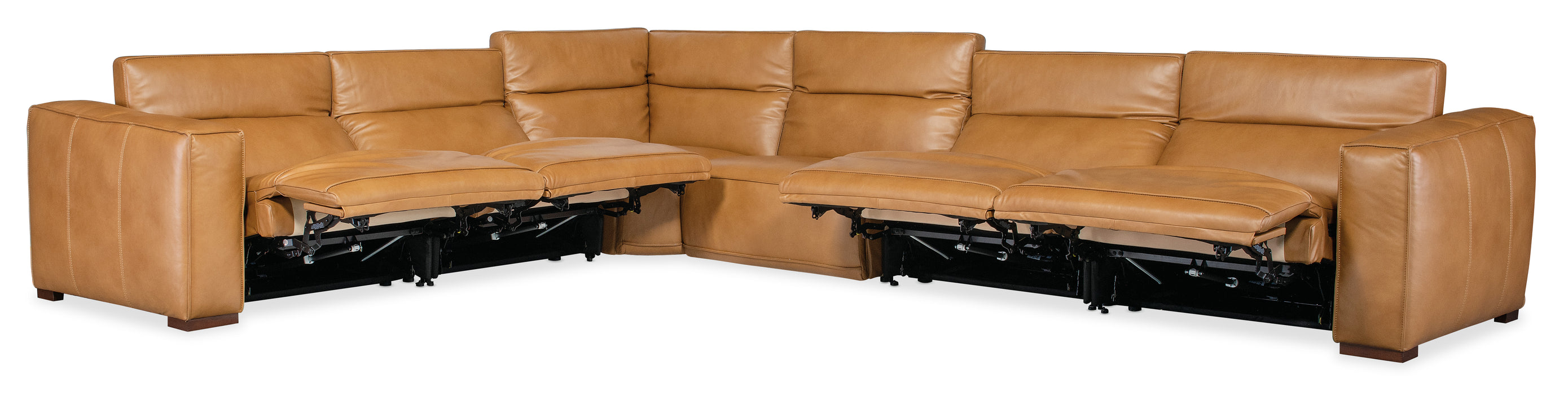 Fresco 6 Seat Sectional 4-Power Recline & Power Headrest