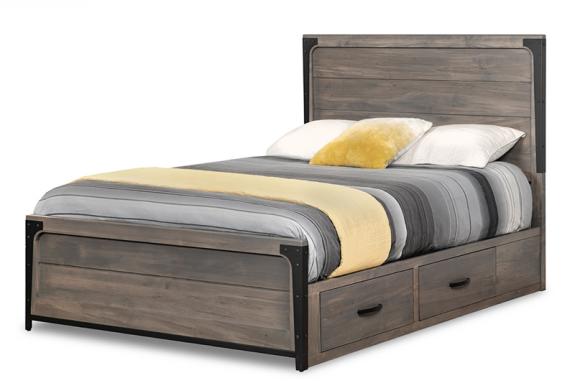 Portland Panel Storage Platform Bed