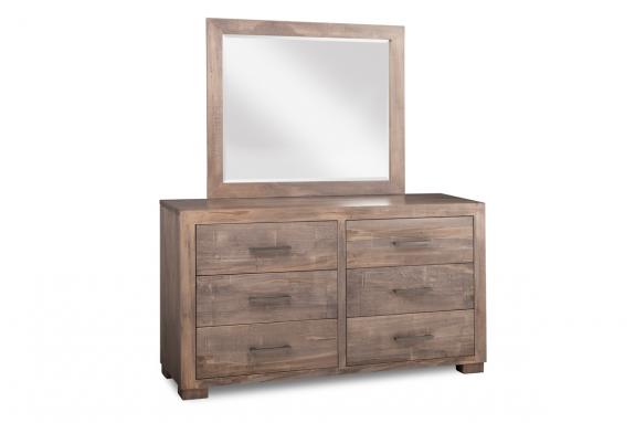 Steel City 6 Drawer Dresser & Mirror