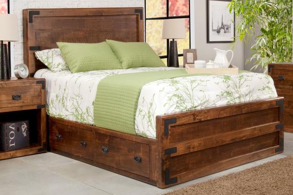 Saratoga Storage Bed w/Low Footboard