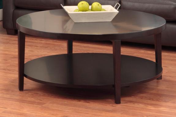 Stockholm Round Coffee Table with Shelf