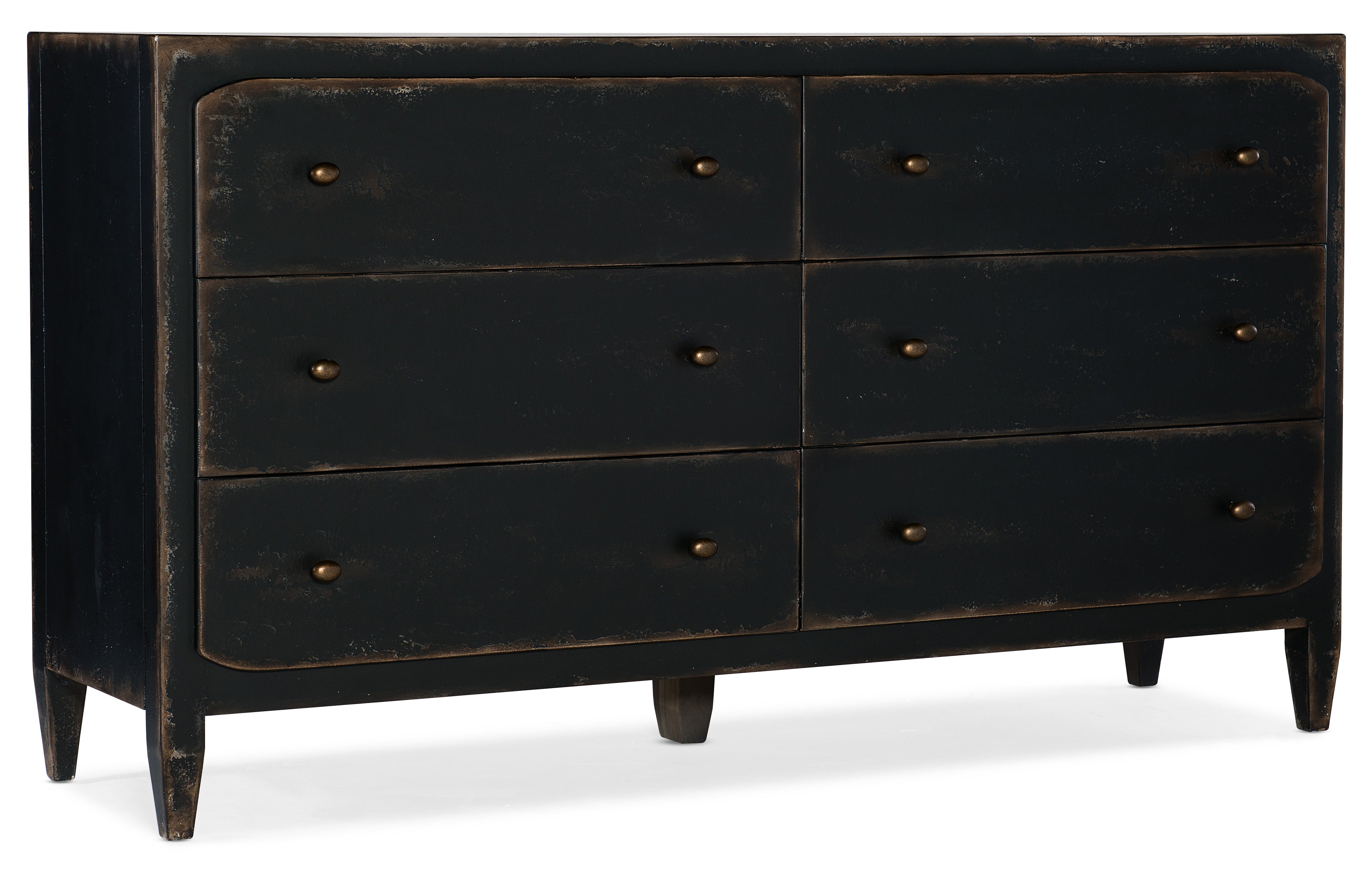 Ciao Bella Six-Drawer Dresser- Black