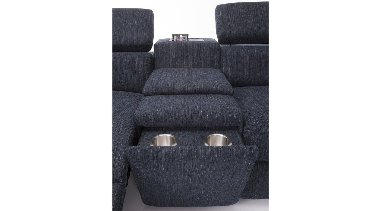 Adah Recliner Sectional With Storage - Customizable